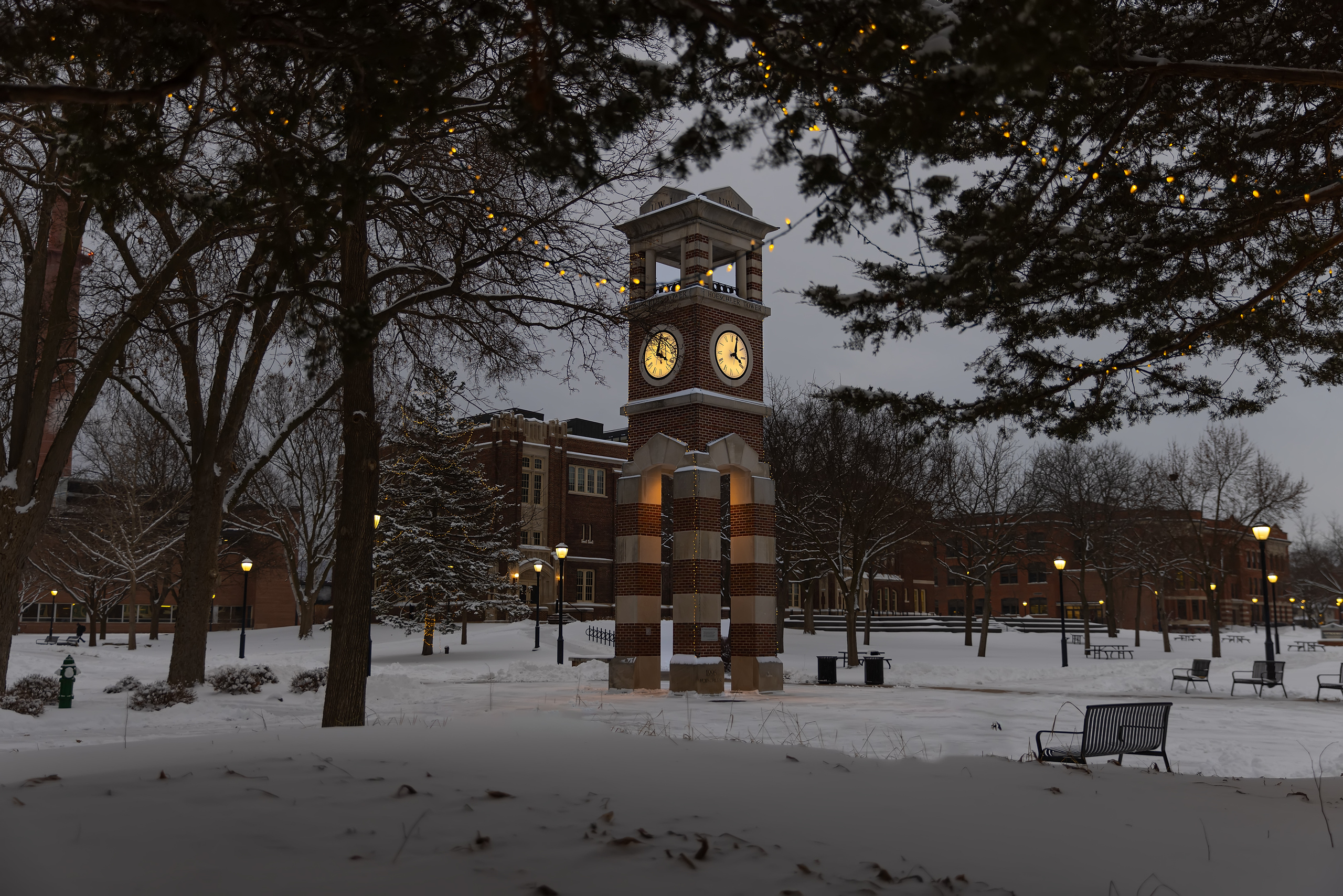 UW–La Crosse campus walkway