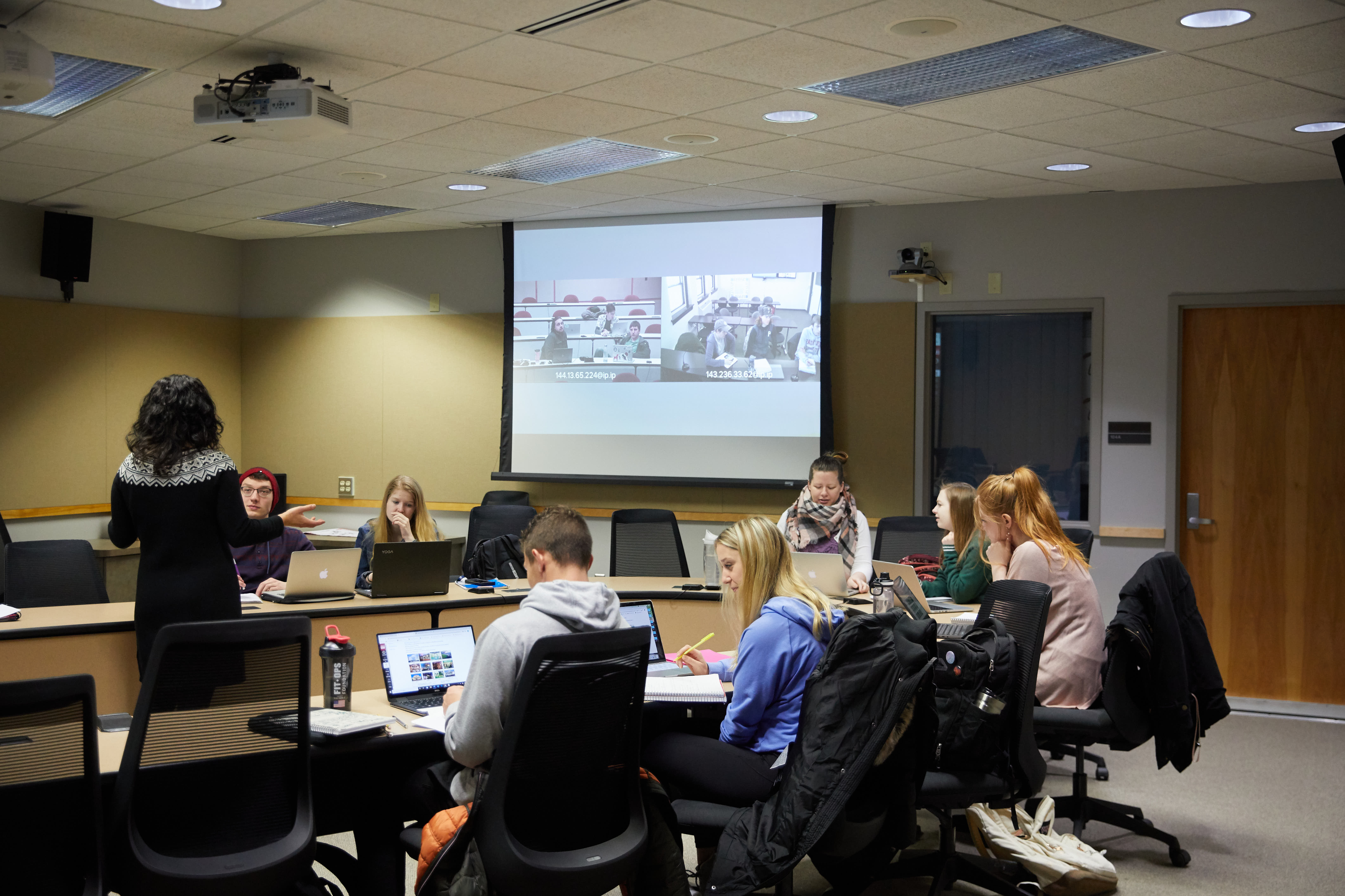 Students collaborating at UWL